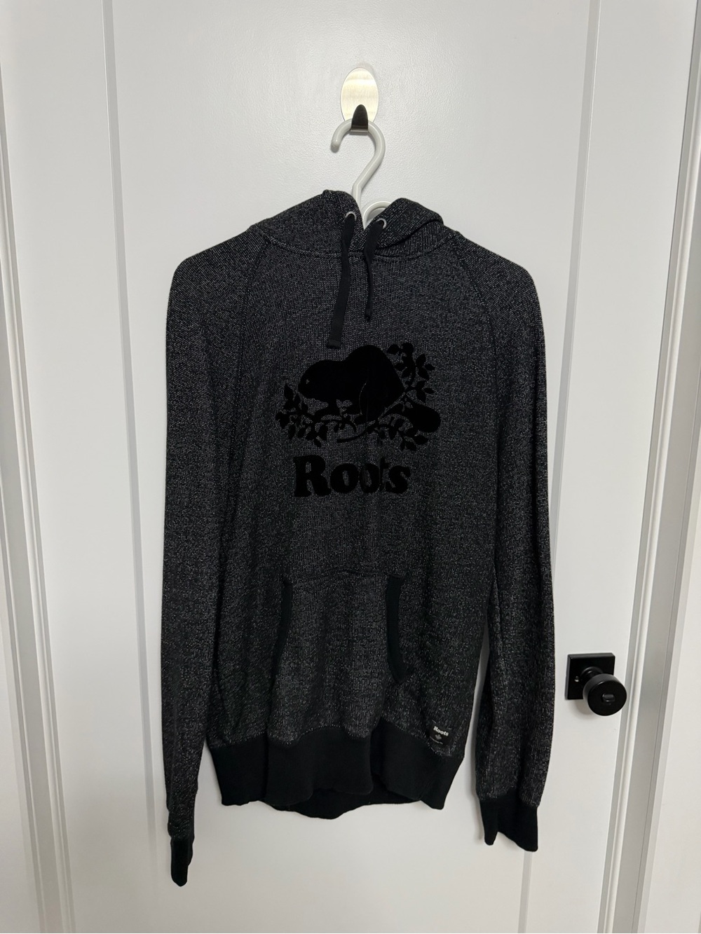 Roots Black Heather Hoodie